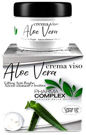 Crema Viso Donna Aloe Vera Ml 50 Made In Italy Antirughe Antiage Trattamento Rigenerante Idratante Giorno Notte Cosmetici Bellezza Idea Regalo Creme Antieta