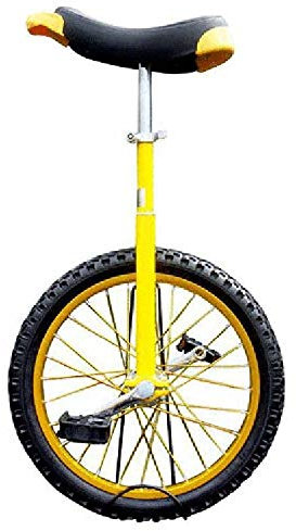 Verstellbares Einrad,Kinder Erwachsene Professionelle Akrobatik Radtrainer Balance Radfahren ÜBung Konturierter Ergonomischer Sattel / 18 Zoll/Gelb