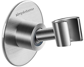 simpletome Handbrause Halterung Verstellbar Brausehalter Duschhalterung für Handbrause oder Duschkopf Für Badezimmer Edelstahl SUS304 45° drehbar Verchromt