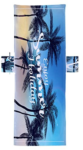 Beach Lounger Towel Pool Beach Towel, Beach Chair Cover, Sun Lounger Beach Towel, Sunbed Towels for Sun Lounger, Chaise Lounge Towel Cover,Sunbed Towels Microfiber Towel with Pockets Style5