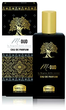 Helan, M Oud - Profumo Uomo con Fragranza Fresca Agrumata, Eau de Parfum Uomo Elegante e Misterioso con Oud Aromatico e Note di Tabacco - Profumi Uomo Ideale come Regalo Uomo, 50 ml - Made in Italy