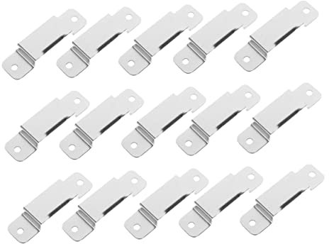 TEHAUX 15 Stück Metall Maßbandhalter Mit Clip Eisen Maßbandhalter Für Gürtel Langlebig Und Verformungsbeständig Für Werkstatt Und BAU Vielseitig Einsetzbar Für Maßbänder