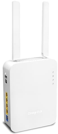 DrayTek Vigor 2135AX Router, WiFi 6 Dual Band Gigabit Ethernet FTTP, 4 x Gigabit LAN Ports, Load Balancing, QOS, IPv6 and IPv4 Compatible, Ideal For Gaming/Prosumer Low Latency Streaming
