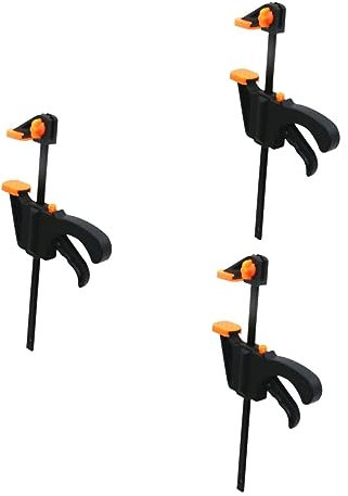3pcs hand spreader heavy duty clamps mini clamps f bar clamp wood quick clamps metal working clamps F clamp wood clamps bar clamps fixture wooden clip quick clip manual plank clamp ( Color : Blackx2pc