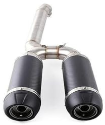 marmitta Tubo di collegamento Di Scarico Moto Per YA&MA&HA FZ-6N FZ-6S FZ6 FA&ZE&R 600 Silenziatore Di Scarico Moto Scarico Moto Sistema Completo Slip On Silenziatori Per Tubi (Color : A)