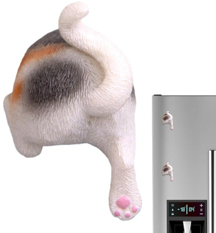 Lustige Katzen-Hintern-Magnete,Tier-Hintern-Magnete - Kalendermagnet,Lustige, stilvolle, dekorative, haltbare Harz-Niedliche, einzigartige Tier-Hintern-Magnete für das Whiteboard in der Küche,