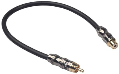 Cavo di prolunga rcaa da 0,3 m - Cavo musicale da maschio a femmina, adattatore rcaa di alta qualità | Amplificatori Sistemi audio surround e lettori cds, affidabile cavo stereo rcaa per TV e disposit