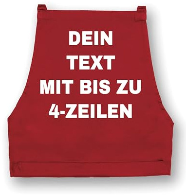 NIMAMA Personalisierbare Kochschürze mit Wunschtext – Grillschürze für Männer Bedrucken lassen - Schürze für Frauen mit eigenem Text