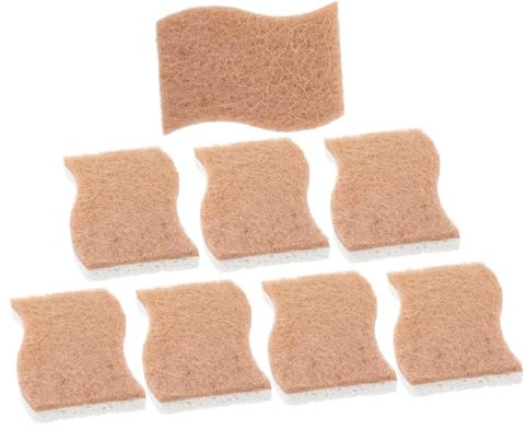OUNONA 9stücke Teiliges -waschschwämme Biologisch Abbaubarem Und Holzstoff Sanfte Reinigungsschwämme Für Geschirr Und Vielseitig Einsetzbar Küche Und Bad