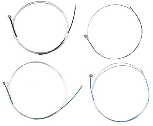 Eryue Musical Instrument Saiten 4 Stcs Violin-Saiten für 3/4-4/4-Geigen Aluminium Wund Full Set Geigenzeichenfolge (Typ 3)