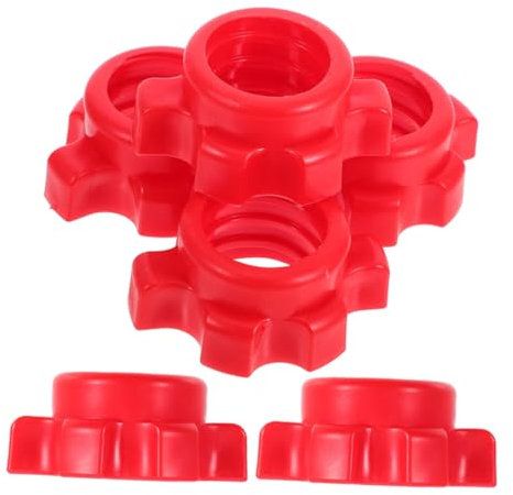 Sosoport 6pcs Dumbbell Nut Plastic Weightlifting Screw Collar for Home Fitness Equipment Nut to Fasten Dumbbell Rods