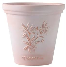 Navishendley Pots de fleurs en terre cuite blanche de style bohème vintage - Respirant - Pots décoratifs pour intérieur et extérieur - Pour jardin, terrasse, balcon, décoration d'intérieur (vanille