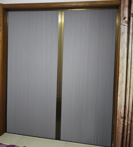 MLYAYE FalttüR FalttüRen FaltschiebetüR Kommerzielle, unbesiegbare Falttüren, Wabenstruktur mit Aluminiumrahmen, Faltbare Duschtür mit Griff für Wohnmobile/kleine Räume 1,43 1/4 X 80 (11