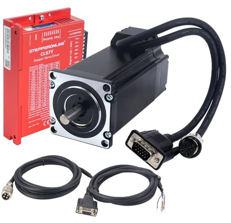 STEPPERONLINE 1-Achsen Closed-Loop Schrittmotor Kit 3Nm Nema 23& Treiber | YS Series, Treiber 0–7,0A 24–50VDC