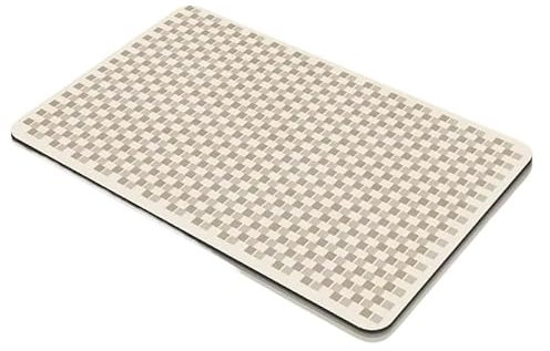 Tappetino da bagno in terra di diatomee, asciugatura rapida, antiscivolo, stile lastra di pietra, di lusso, tappeto sicuro for i piedi, morbido e naturale, assorbente, for bagno, soggiorno, camera da