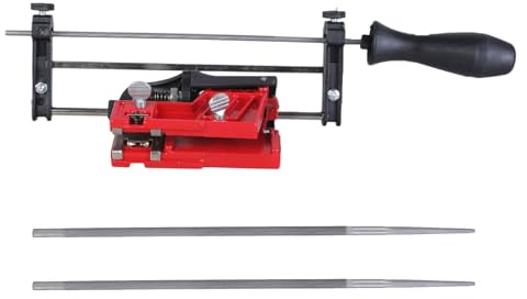 Uqezagpa Efficient Chainsaw Chain Sharpener Suitable for Enhances Cutting Performances Extended Chain Life Gardeners