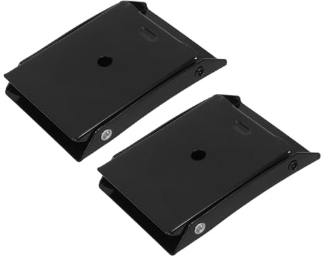 STOBAZA Topes De Rueda Metálicos Antideslizantes Para Coches Negros, Soporte Triangular Portátil, Calzo Para Vehículos Viajes y Estacionamiento Seguro