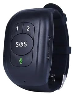 4G Elderly alarm GPS Watch 2GTracking Bracelet Health monitor SOS IP67 Waterproof Old People Locator Fall Alert Tracker(Black button)