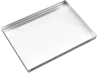 Sturdy 304 Stainless Steel Tray - Leak Proof Drip Pan for Air Conditioner, Versatile Storage Tray & Plant Pot Saucer (100x100cm) - Heavy Duty, Durable, Rust-Resistant