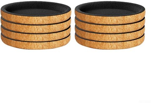 HanOaki 8Pcs Efficient Floor Protection Felt Furniture Gliders Suitable For Various Leg Shapes(5 inches)