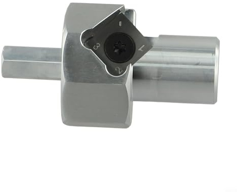 Woodworking Chamfer Reamer Tool 20mm for Electric Drills, Alloy Cutting Bit with 9mm Hex Shank, Compatible with 19mm and 20mm Dog Holes, Smooth Poli