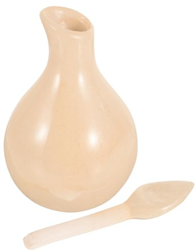 OUNONA Frasco Difusor de Aceites Esenciales de Cerámica Diseño Craquelado Blanco Soporte Pequeño para Aromaterapia y Spa Bote Ligero para Salón y Uso Portátil