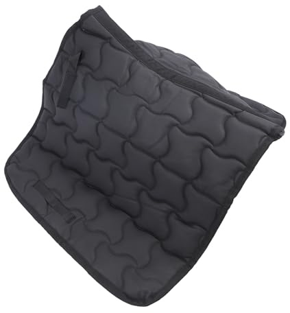 aqxreight Almohadilla para Silla de Montar de Caballo, Transpirable, a Prueba de Abrasión, Cuero de PU, Tela para Silla de Montar, Equipo de Equitación, el Rendimiento Negro Protege el Agua y la