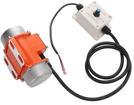 YDuupxe DC 24V Brushless Vibration Motor, Aluminum Alloy Electric Concrete Vibrator for Sand Shaker Table with Adjustable Speed and IP65 Protection (50W)