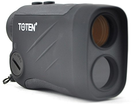 TOTEN Misuratori di distanza laser 6x25 Telemetro laser a energia solare monoculare 600 metri Golf Scope per la visualizzazione ...