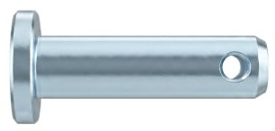 ISO 2341 Bolzen mit Kopf Stahl B 12 h11 x 60 x 54,5 galvanisch verzinkt gal Zn S 10 Stk