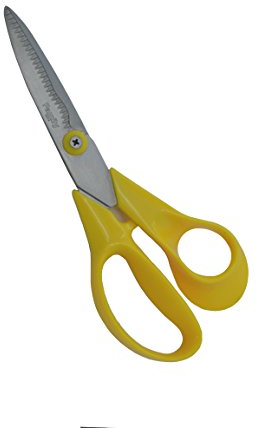 Gifaz Forbici da Cucina Made in Italy Smontabili in Acciaio Inox con Manico in Nylon Giallo Taglia Tutto, Pesce, Carne e Verdure, 19 cm