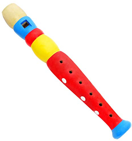 keepdrum Kinder-Flöte Musik-Spielzeug aus Holz Rot