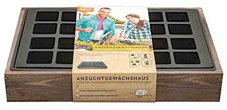 Siena Garden Anzuchtvollholzkiste mit 24er Topfplatte 35x24x6 cm