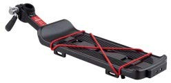 INION Fahrrad Gepäckträger mit Reflektorhalter Gummizug Schnellspanner Sattelmontage für Ø20 - Ø32,0 mm (CR06)