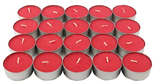 Velas de Té Aromáticas Velas perfumadas - Frutos Rojos Pack 20 Velas