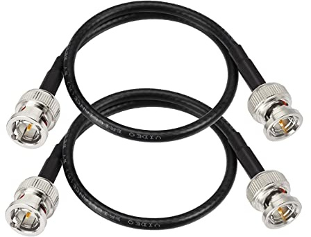 Superbat Cavo SDI 6G BNC 75 Ohm Maschio a Maschio Belden 1855A Sottile 30cm | Doppia Schermatura, Flessibile, 23AWG, HD/3G/6G, 4K, 2 Pezzi, per Blackmagic, Telecamera, Convertitore, Monitor e CCTV