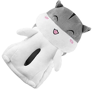 Creative Animals Taschentuchhalter – niedlicher Hamster Plüsch Taschentuchbox Abdeckung Papierhandtuchspender Serviettenbox Papieraufbewahrungsbehälter für Auto, Heimbüro