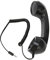 Retro Phone Handset, Retro Vintage Telephone Handset Cell Phone Receiver Mic Microphone Speaker for Mobile Phones, Computers (Black with Adjustable Strap)