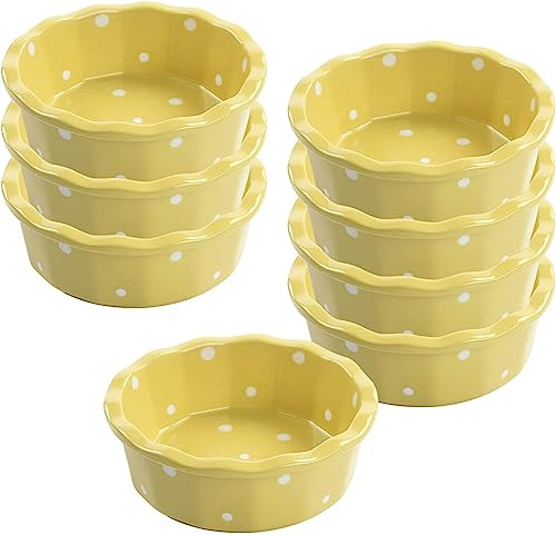 Tazón de sopa, Tazón de arroz, Tazón de desayuno, Juego de ramequines, 350 ml, Ramekins de Creme Brulee, Plato de soufflé Platos a prueba de horno, Ramekins de soufflé, Ramekins for freidora de aire-r