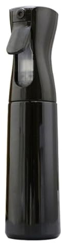 NMB SPRAYER CONTINUOUS HAIR WATER UTRA FINE MISTER SPRAY BOTTLE PROPELLANT FREE FOR HAIRSTYLING, CLEANING, GARDENING, MISTING & SKIN CARE BPA FREE (CLEAR) 10oz/500 BLACK