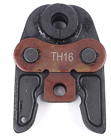 Brride Ganasce a pressione TH 16 contorno per pressatura di raccordi, apertura massima 41 mm, pinza a pressatura per tubi PEX, tubi in PB, raccordi in rame