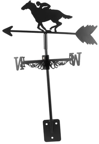 Toddmomy Veleta de Metal Estilo Retro con Forma de Caballo de para Decoración de Patio Veleta para Jardín