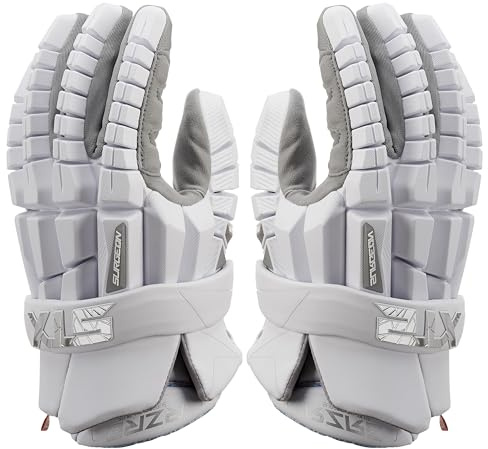 STX Lacrosse Surgeon RZR 2 guanti, bianco, L, coppia