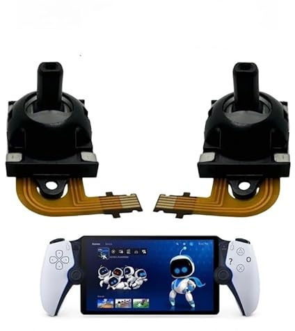 TGDPLUE Ersatz-Joysticks, kompatibel mit Playstation-Portal, analoger Daumenstick-Reparatur-Hall-Effekt, Joystick für PS5-Portal (Links und rechts, schwarz), 2 Stück | Analoger Daumenstab Reparatur Hall-Effekt Joystick für PS5-Portal (links und rechts, schwarz)