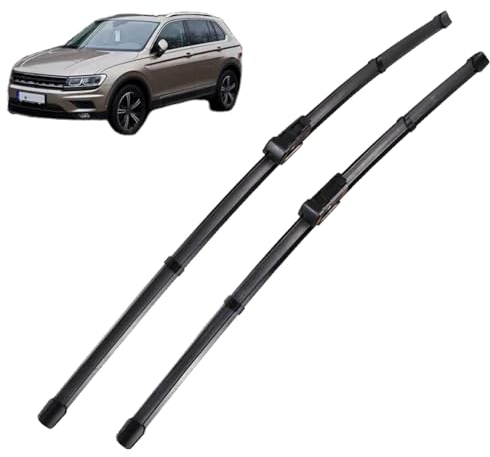 HSDPZQ Scheibenwischergummi, für VW Tiguan MK2 2017-2023 26' + 21' Wischergummi Scheibenwischer, Ersatz Gummi