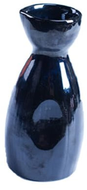 Alipis Botella De Sake De Cerámica Japonesa 100 Ml Tetera Azul Cambio De Horno Material Seguro para Bebidas Frías y Calientes Uso Casa y Oficina