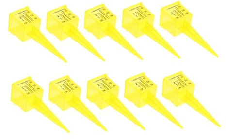 POPETPOP Lot de 10 Pluviomètres Dextérieur À Large Ouverture De 1 5 Po en Résine pour Une Mesure Précise De La Pluie pour Jardin Et Cour