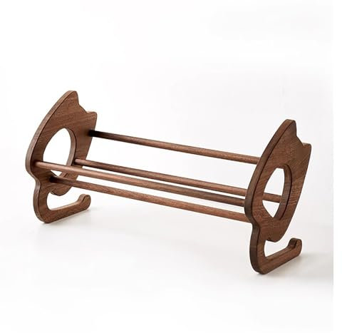 Generisch Schreibtisch-Display-Regal, Zeitschriftenständer, Tisch-Buchhalter, multifunktionales Lagerregal, Bücherregal, Schreibtisch-Bücherregal(Black Walnut,L)