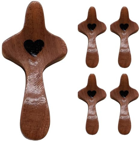 Croce tascabile in legno, gadget religiosi in legno, per uomini, donne, bambini e adulti, 5 pezzi