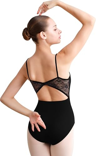 Tegmk Women Camisole Dance Leotard for Ballet, Gymnastics Outfit, Full Front Lining(FT23937-06-S)